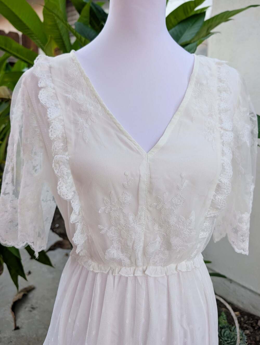 JJ's House Magalie lace maxi dress boho girlhood core coquette romantic large - Picture 9 of 12